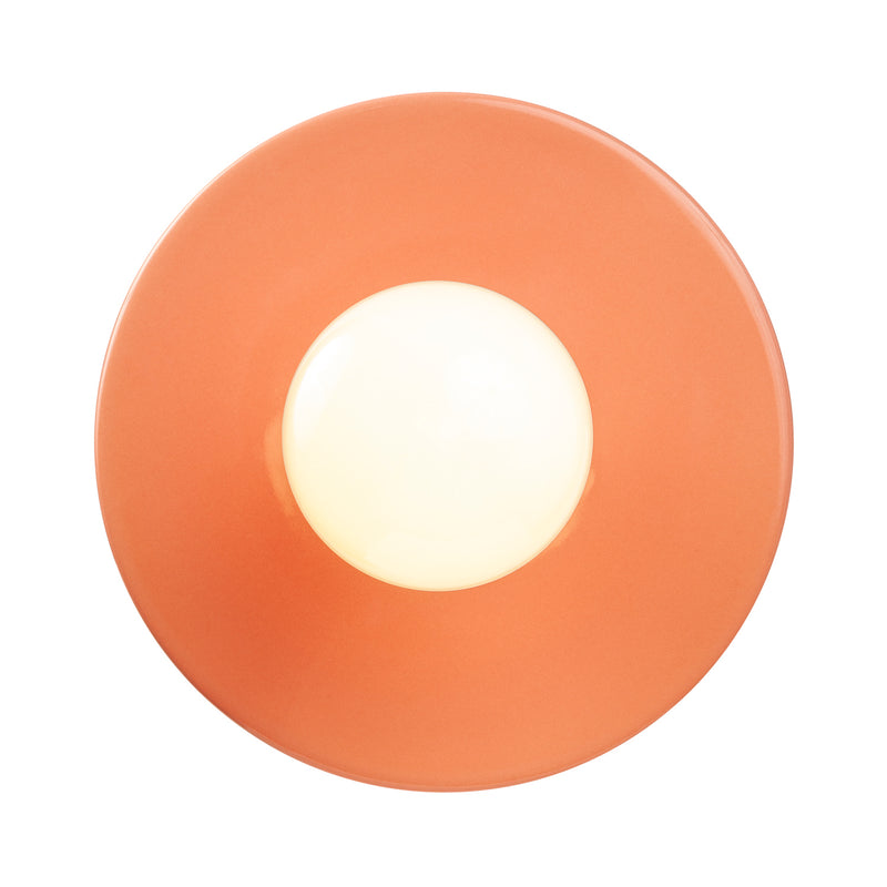 Justice Designs CER-6320-BSH-CROM-BKCD One Light Pendant, Gloss Blush