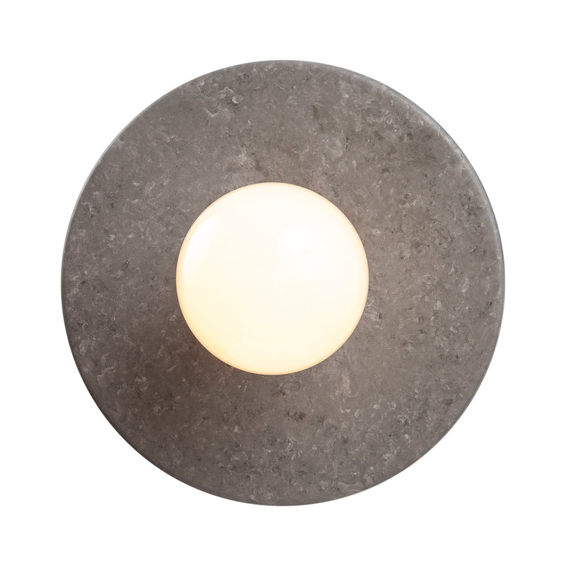Justice Designs CER-6320-CONC-CROM-BKCD One Light Pendant, Concrete
