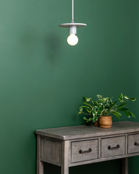 Justice Designs CER-6320-CONC-CROM-WTCD One Light Pendant, Concrete