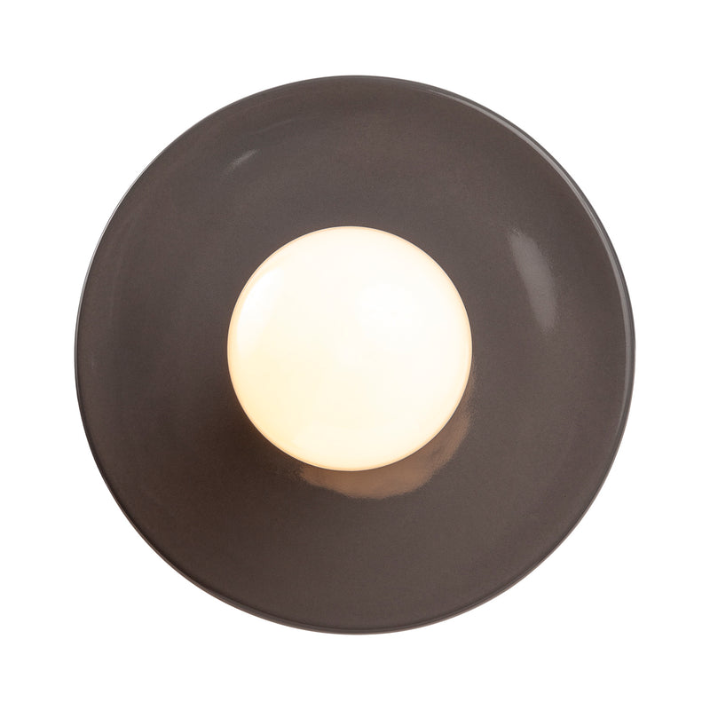 Justice Designs CER-6320-GRY-CROM-BKCD One Light Pendant, Gloss Grey