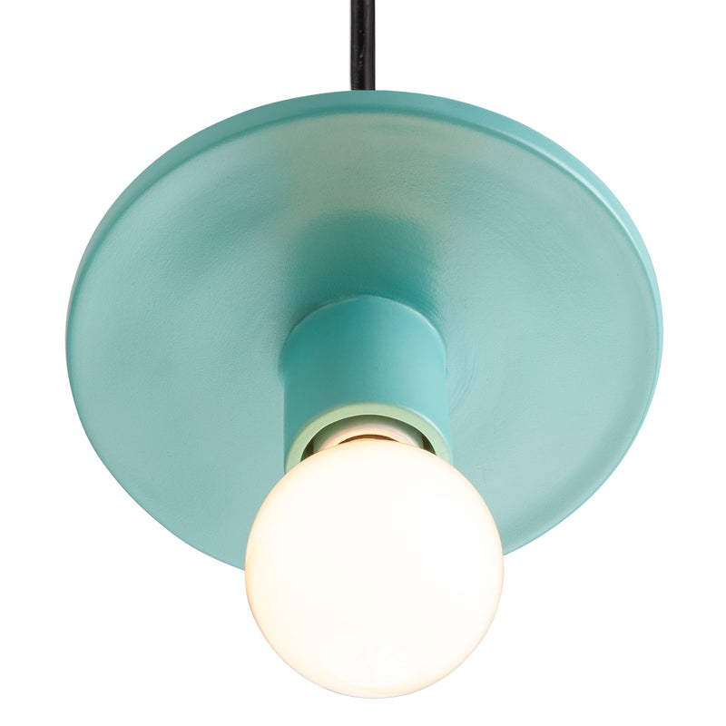 Justice Designs CER-6320-RFPL-ABRS-BKCD One Light Pendant, Reflecting Pool