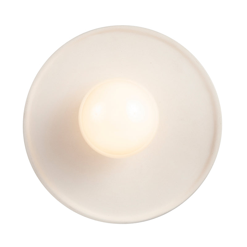 Justice Designs CER-6325-BIS-MBLK-BKCD One Light Pendant, Bisque