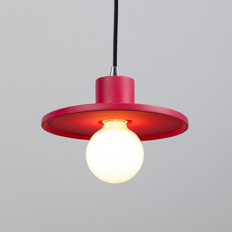 Justice Designs CER-6325-CRSE-CROM-BKCD One Light Pendant, Cerise