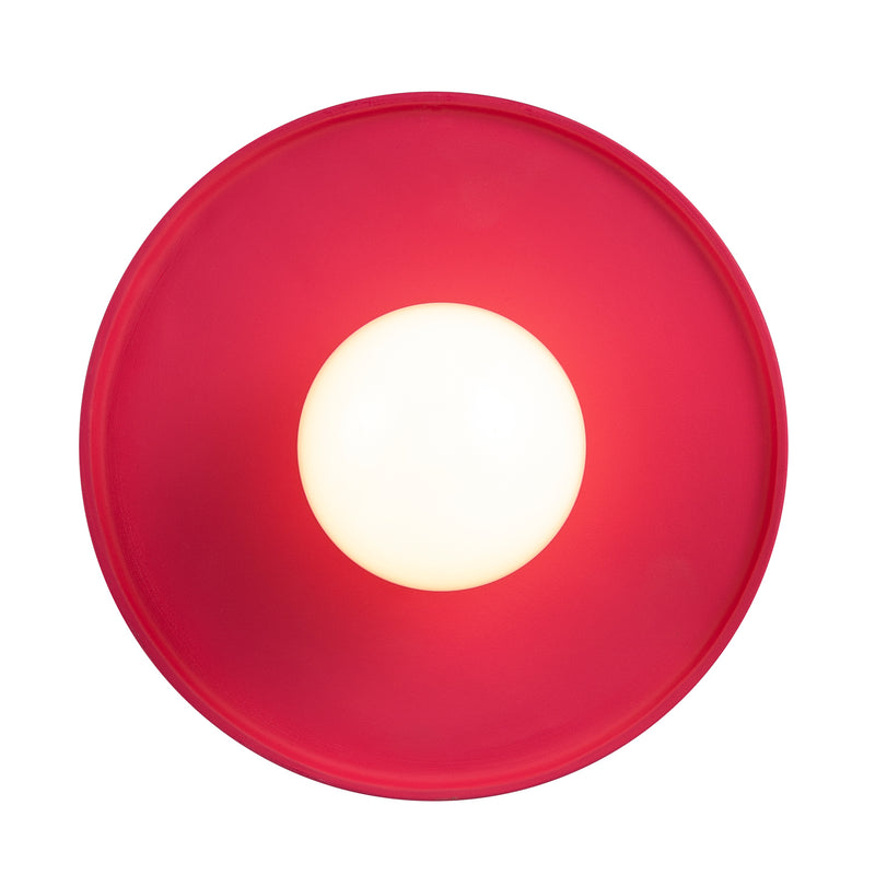 Justice Designs CER-6325-CRSE-MBLK-BKCD One Light Pendant, Cerise
