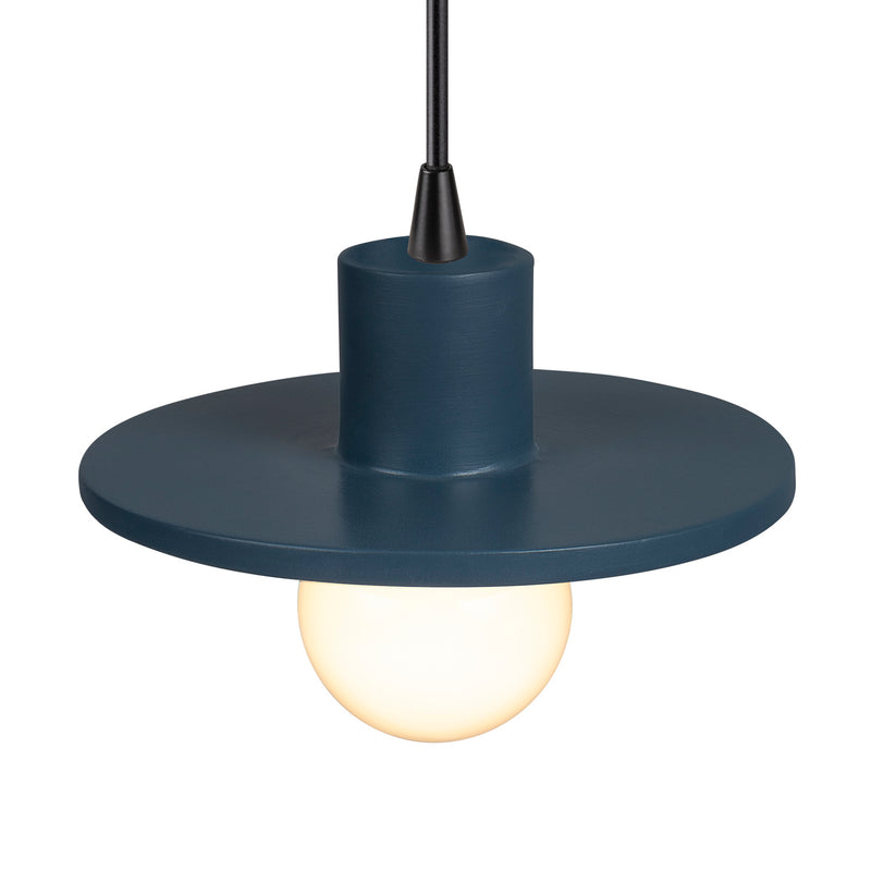 Justice Designs CER-6325-MID-MBLK-BKCD One Light Pendant, Midnight Sky