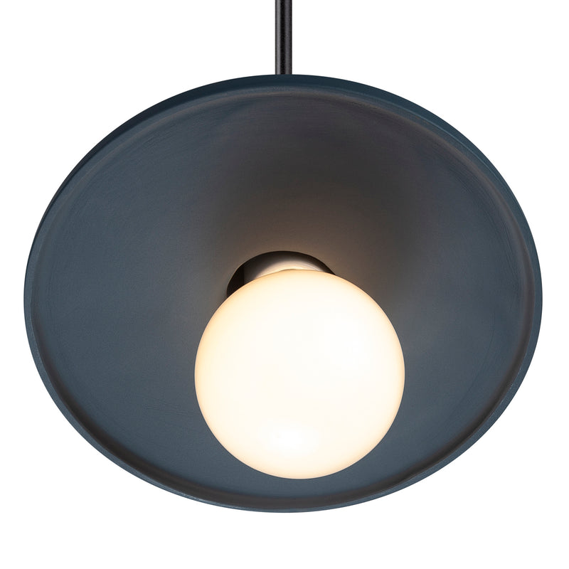 Justice Designs CER-6325-MID-MBLK-BKCD One Light Pendant, Midnight Sky