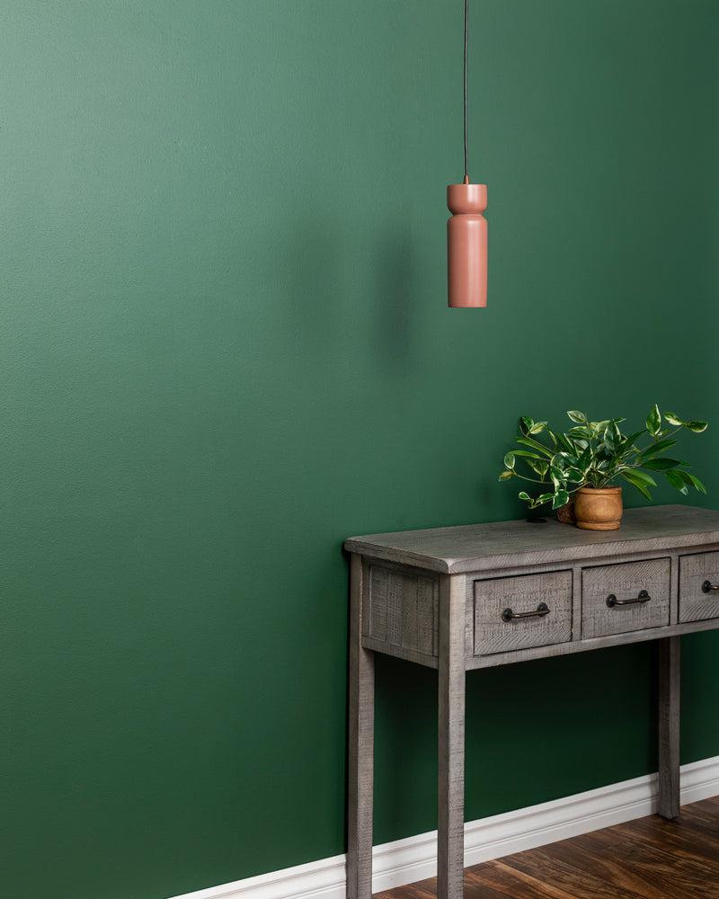 Justice Designs CER-6510-CLAY-DBRZ-BKCD One Light Pendant, Canyon Clay