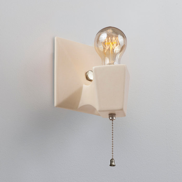 Justice Designs CER-7011-MAT-NCKL One Light Wall Sconce, Matte White