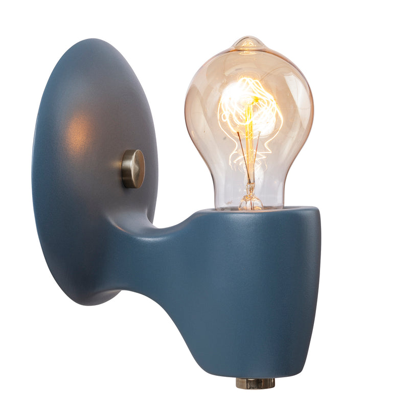 Justice Designs CER-7021-MID-NCKL One Light Wall Sconce, Midnight Sky