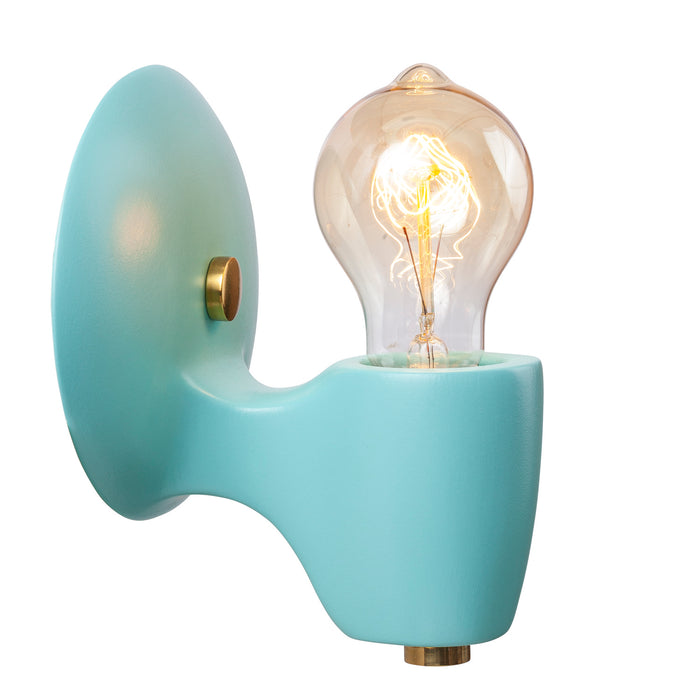 Justice Designs CER-7021-RFPL-BRSS One Light Wall Sconce, Reflecting Pool