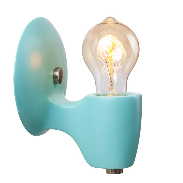 Justice Designs CER-7021-RFPL-NCKL One Light Wall Sconce, Reflecting Pool