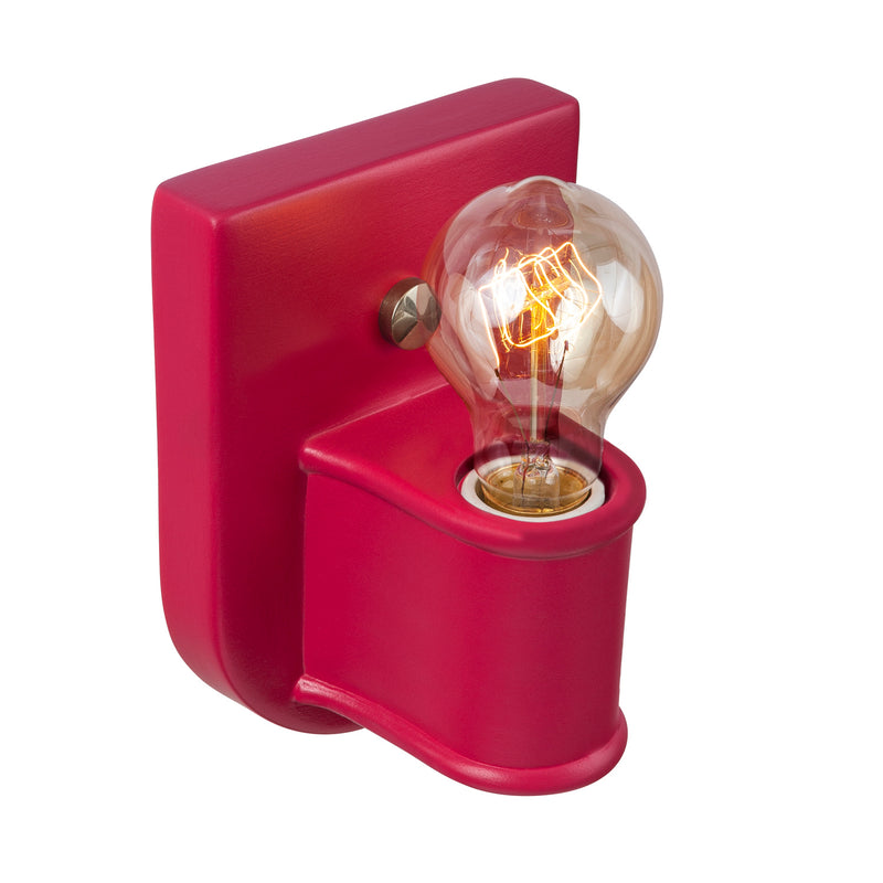 Justice Designs CER-7031-CRSE-NCKL One Light Wall Sconce, Cerise