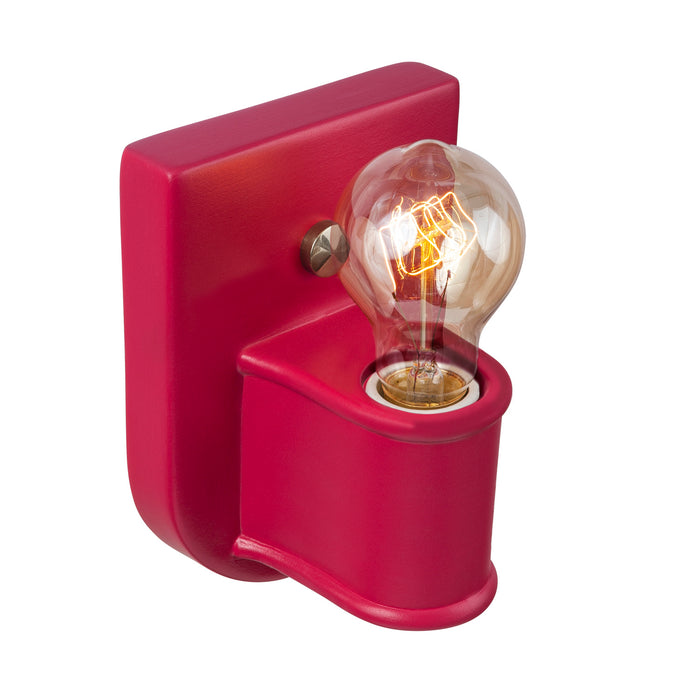 Justice Designs CER-7031-CRSE-NCKL One Light Wall Sconce, Cerise