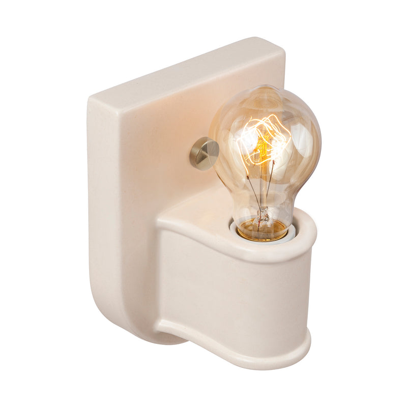 Justice Designs CER-7031-MAT-NCKL One Light Wall Sconce, Matte White