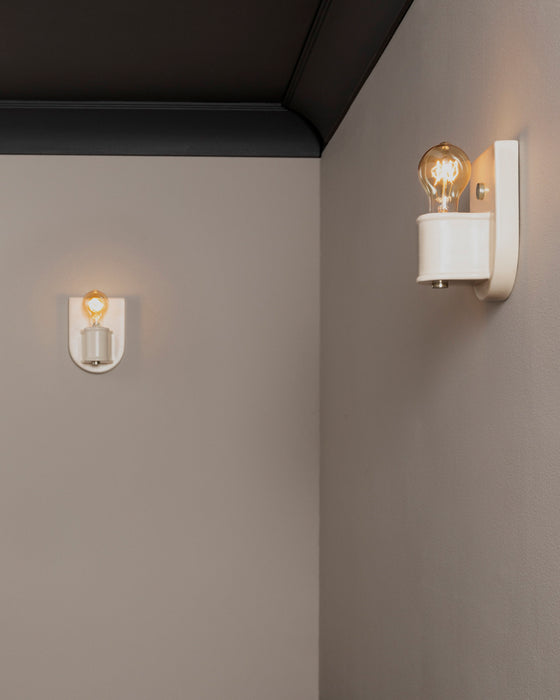 Justice Designs CER-7031-MAT-NCKL One Light Wall Sconce, Matte White