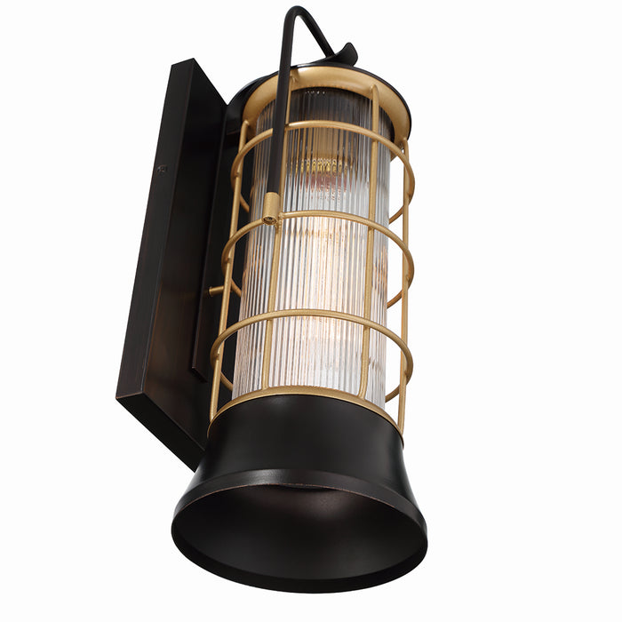 Eurofase 44263-010 One Light Lantern, Gold-Black