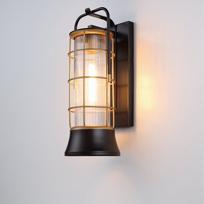 Eurofase 44263-010 One Light Lantern, Gold-Black