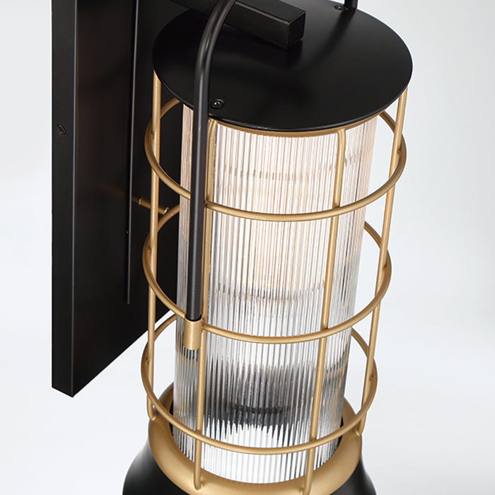 Eurofase 44263-010 One Light Lantern, Gold-Black