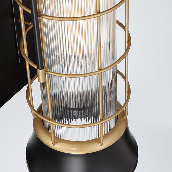 Eurofase 44263-010 One Light Lantern, Gold-Black