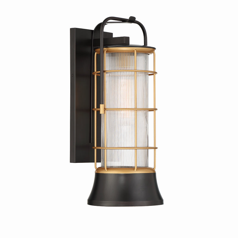 Eurofase 44264-017 One Light Lantern, Gold-Black