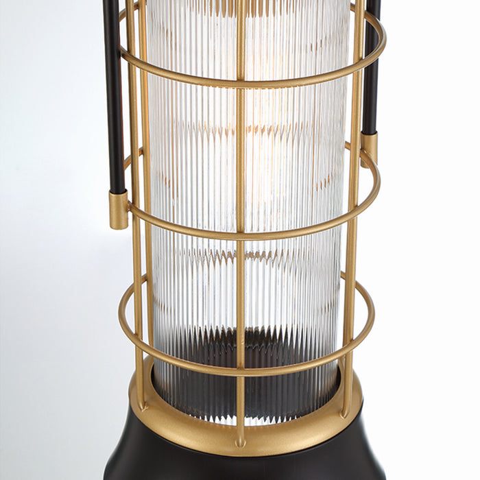 Eurofase 44266-011 One Light Pendant, Gold-Black
