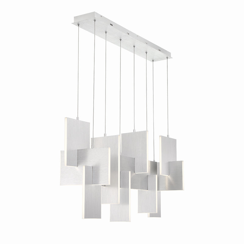 Eurofase 38044-030 LED Chandelier, Silver
