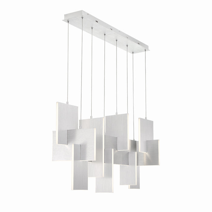 Eurofase 38044-030 LED Chandelier, Silver