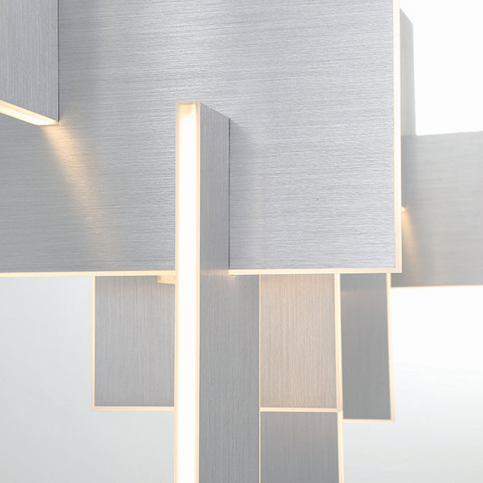 Eurofase 38044-030 LED Chandelier, Silver