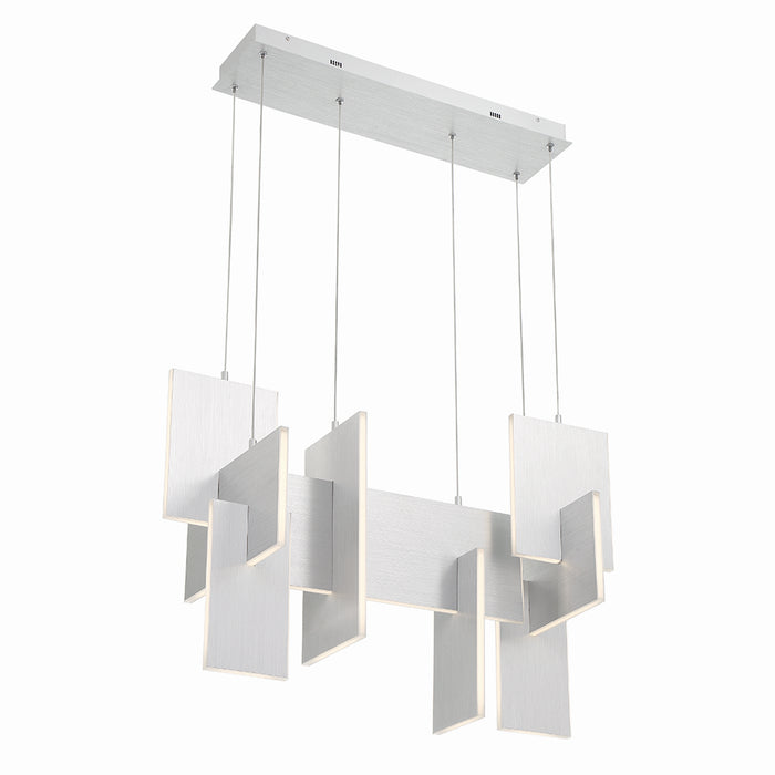 Eurofase 37345-036 LED Chandelier, Silver