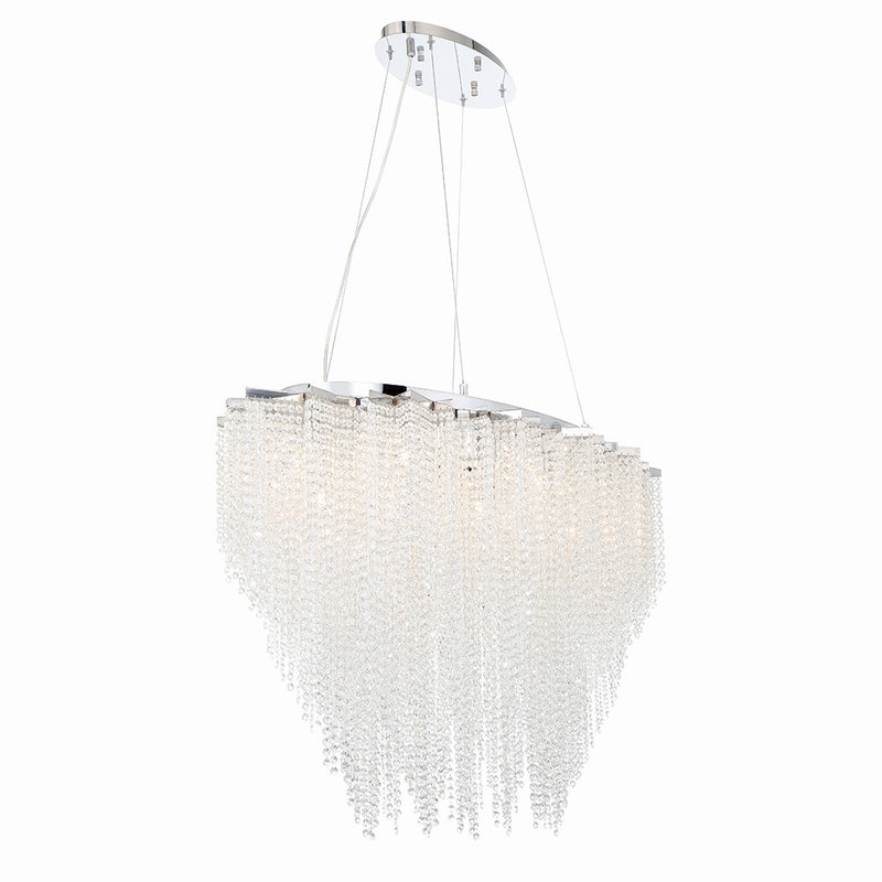 Eurofase 43884-018 18 Light Chandelier, Chrome