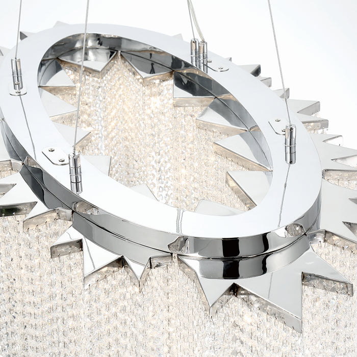 Eurofase 43884-018 18 Light Chandelier, Chrome