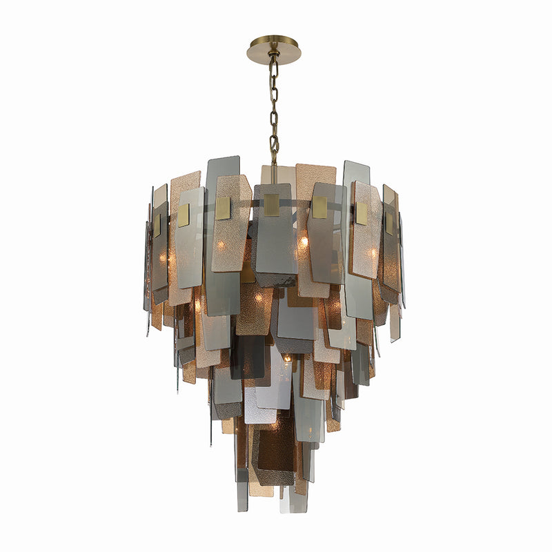 Eurofase 43876-013 19 Light Chandelier, Brass