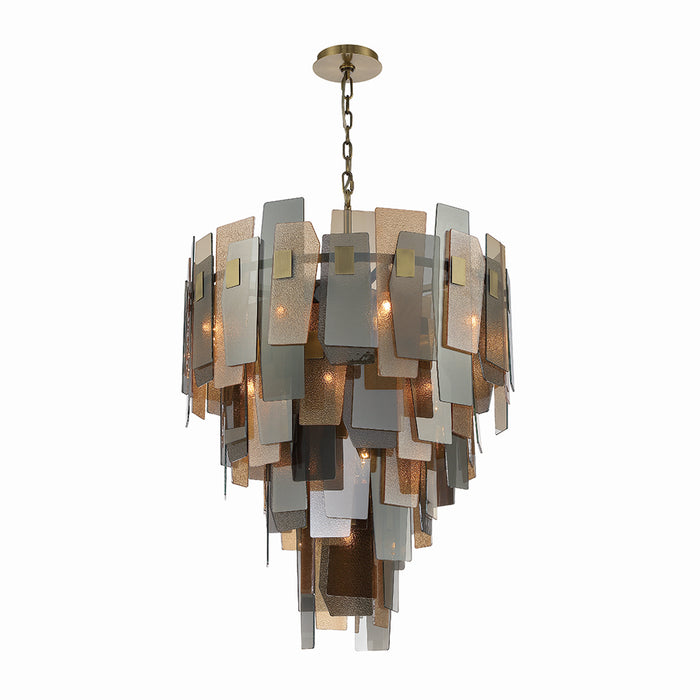 Eurofase 43876-013 19 Light Chandelier, Brass