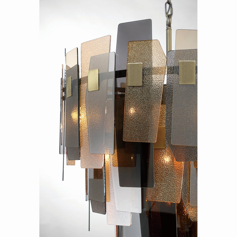Eurofase 43876-013 19 Light Chandelier, Brass