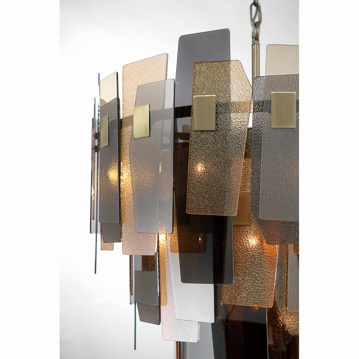 Eurofase 43876-013 19 Light Chandelier, Brass
