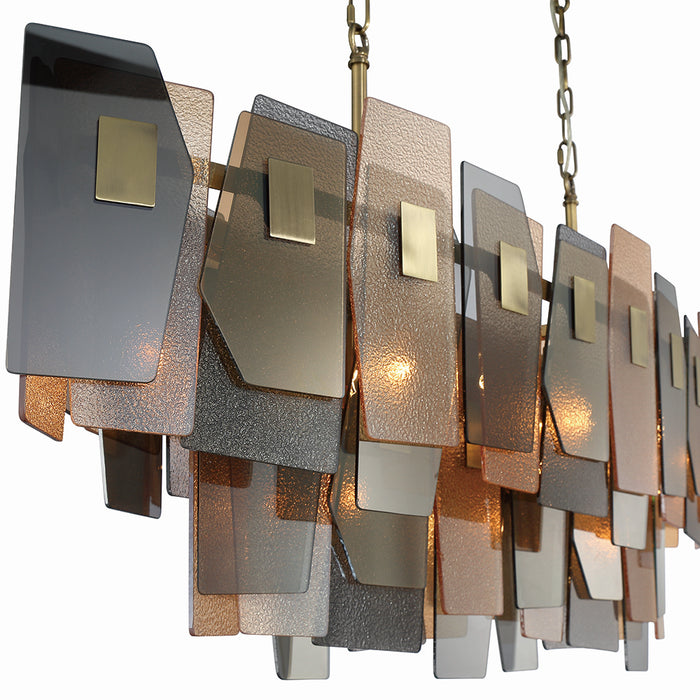 Eurofase 43874-019 11 Light Chandelier, Brass