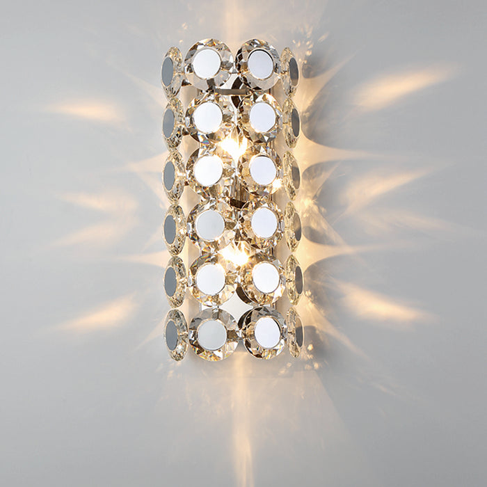 Eurofase 44283-018 Two Light Wall Sconce, Chrome
