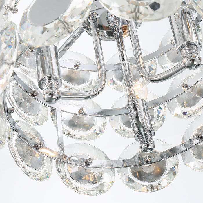 Eurofase 44284-015 Three Light Chandelier, Chrome