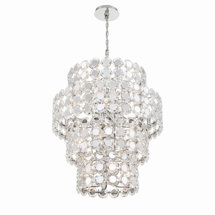 Eurofase 44289-010 24 Light Chandelier, Chrome