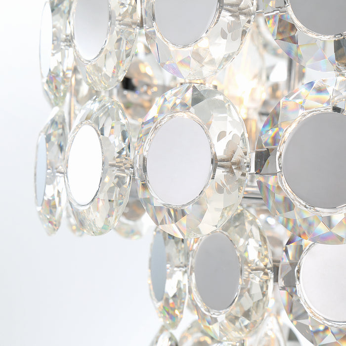 Eurofase 44289-010 24 Light Chandelier, Chrome