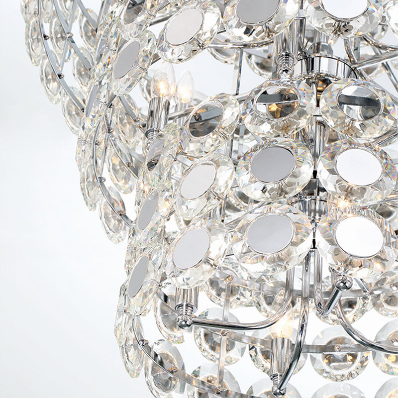 Eurofase 44289-010 24 Light Chandelier, Chrome