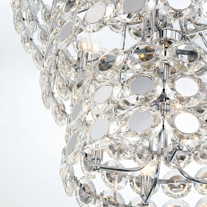Eurofase 44289-010 24 Light Chandelier, Chrome