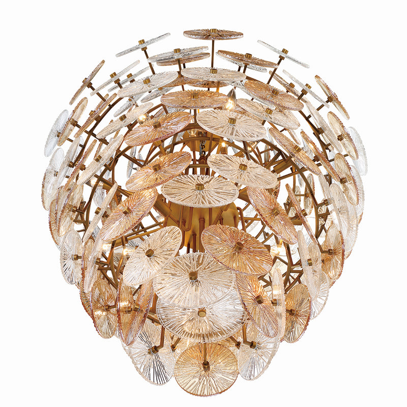 Eurofase 44574-017 27 Light Chandelier, Gold