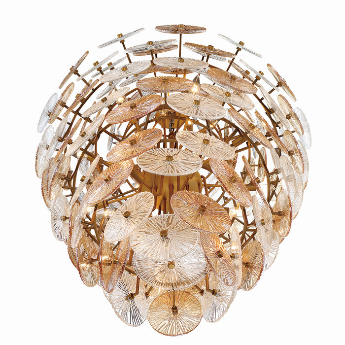 Eurofase 44574-017 27 Light Chandelier, Gold