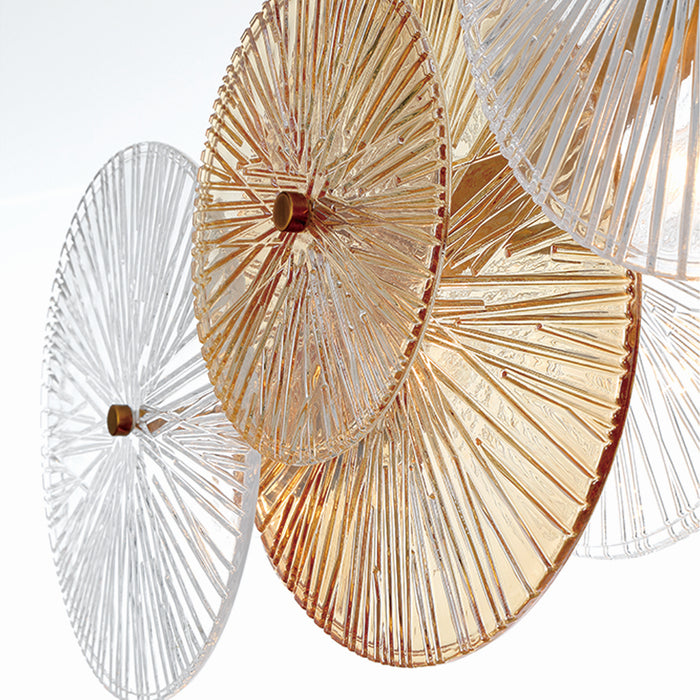 Eurofase 44570-019 Eight Light Chandelier, Gold