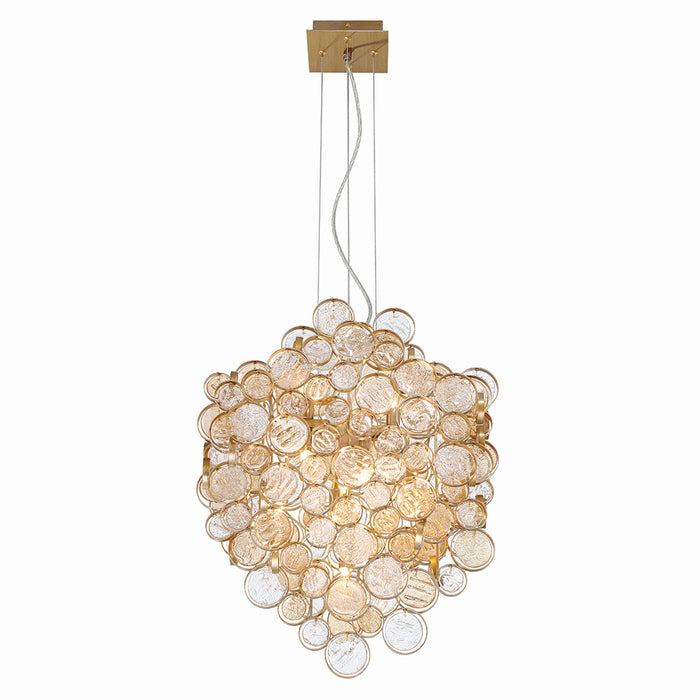 Eurofase 34030-026 Seven Light Chandelier, Gold