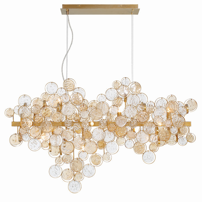 Eurofase 34031-022 12 Light Chandelier, Gold
