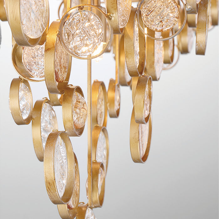 Eurofase 34031-022 12 Light Chandelier, Gold