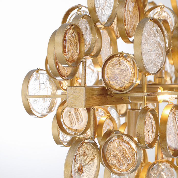 Eurofase 34031-022 12 Light Chandelier, Gold