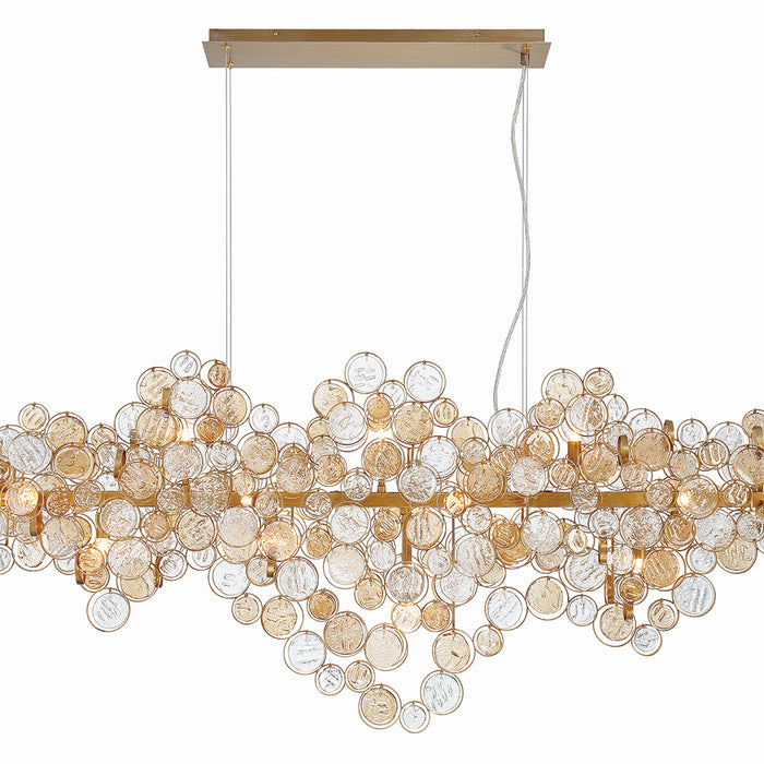 Eurofase 34032-027 15 Light Chandelier, Gold